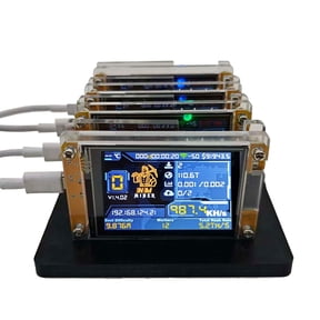 4X 987KH/S NMMiner +4 Slots Stand Upgraded Harshrate 2.8 Inch Smart Display Bitcoin Crypto Solo Lottery Miner