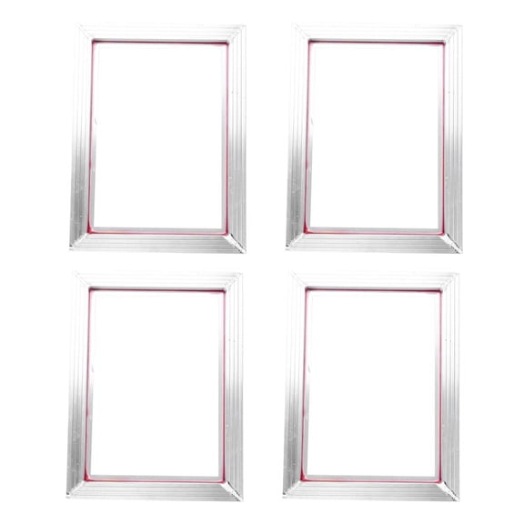 4X A3 Screen Printing Aluminum Frame 31X41cm with White 43T Silk Print Polyester Mesh for Printed Circuit Boards,4 x Screen Printing Frame,white