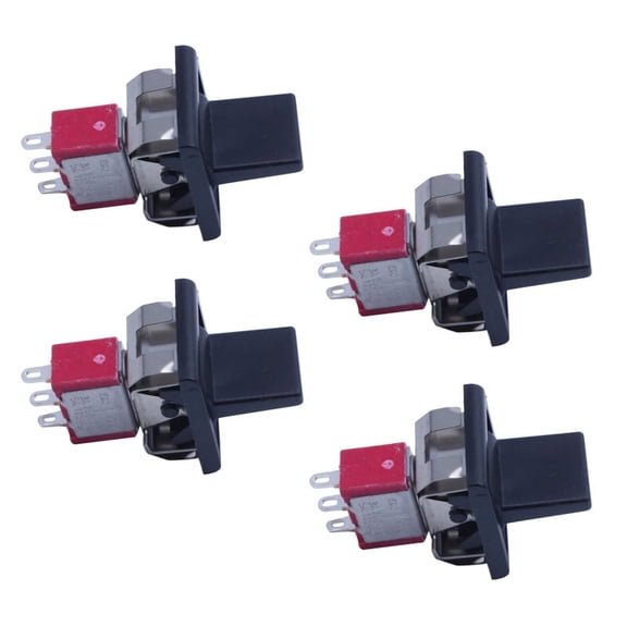 4X AC 250V/3A 125V/5A Momentary SPDT 3 Positions Toggle Switch T80-R,4 x Toggle Switch,red & black