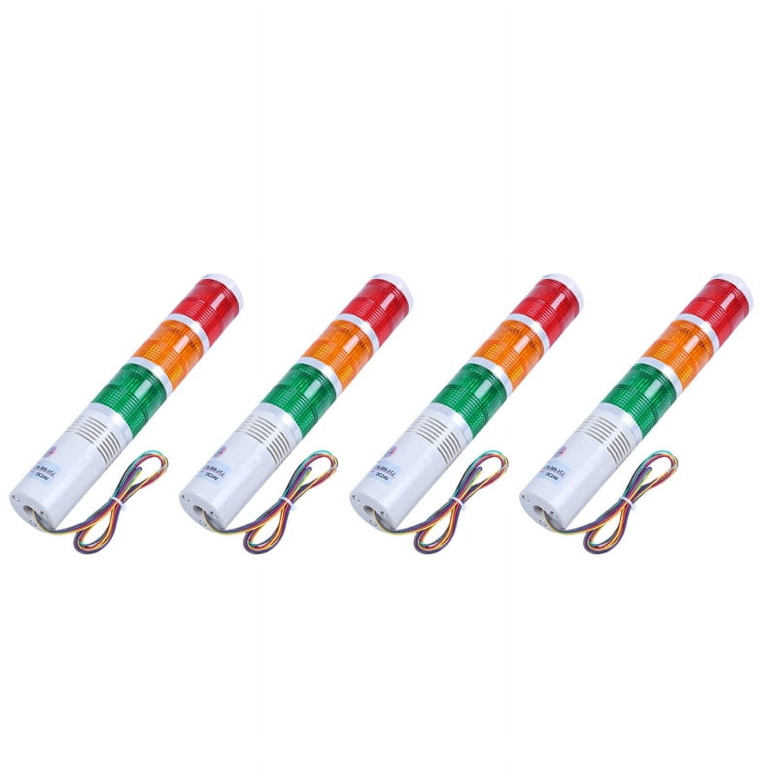 4X 24V Red Green Yellow LED Lamp Industrial Tower Signal Light ...