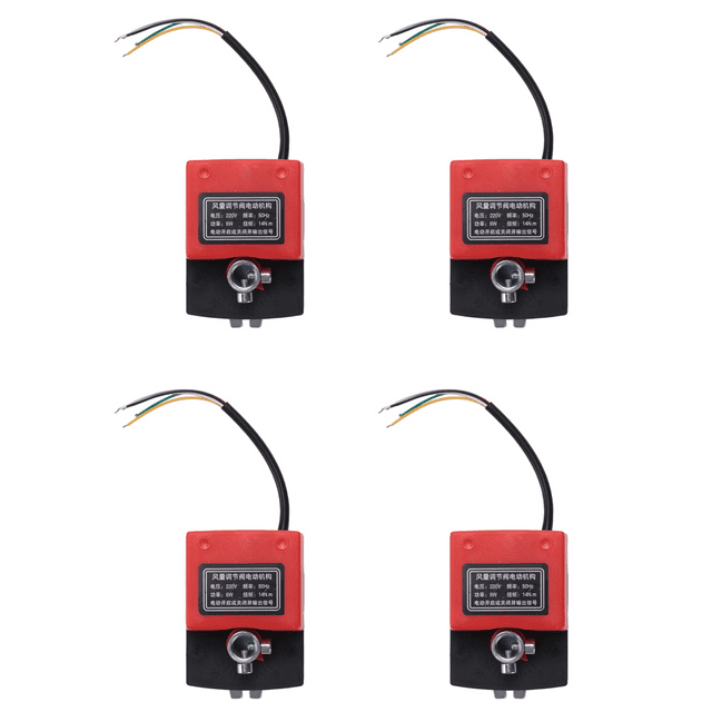 4X Air Damping Valve Ac220V Electric Duct Electric Damper Actuator for