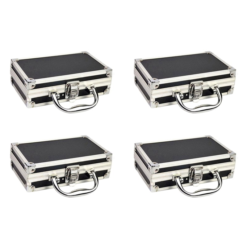 4X Aluminum Alloy Toolbox Accessories Storage Box Practical Aluminum ...