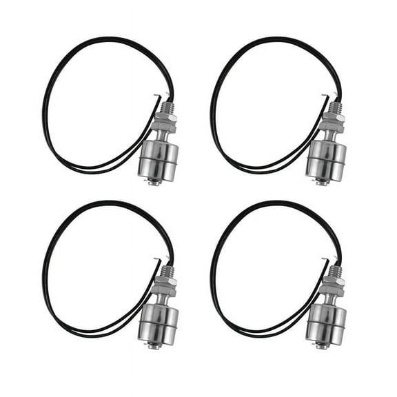 4X Aquarium Pool Liquid Water Level Sensor Stainless Steel Float Switch,4 x Water Level Sensor,Silver