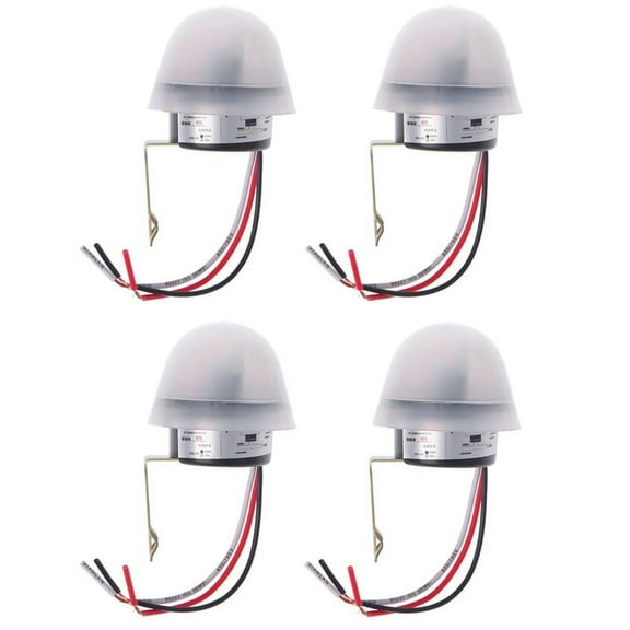 4X Automatic Auto On Photocell Street Light Lamp Switch C AC 220V 50-60Hz 10A Photo Control Sensor Switch