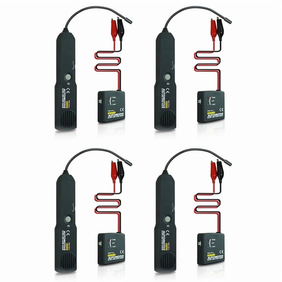 4X Automotive Wire Short Open Finder Circuit Detector Power Cable Tester Tracer EM415PRO Scanner Diagnostic Tool,4 x Automotive Short and Open Finder (9 Volt Battery Not included) 4 x English manual