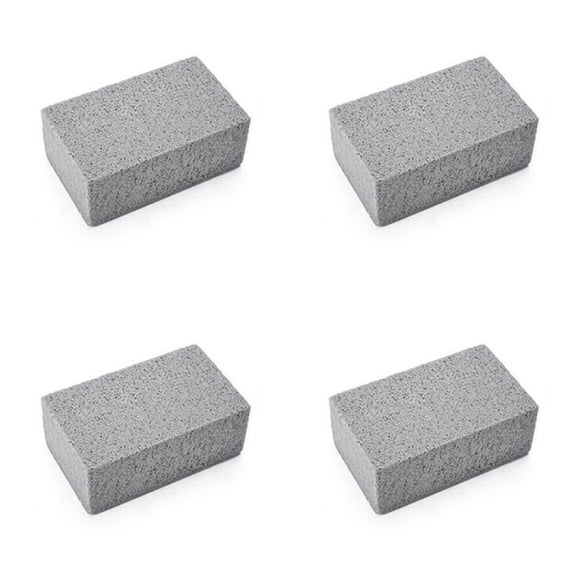 4X BBQ Grill Cleaning Brush Brick Block Barbecue Cleaning Stone Pumice Brick for Barbecue Rack Outdoor Kitchen BBQ Tools