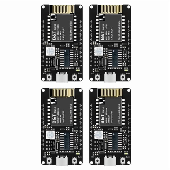 4X BW16-Kit Development Board RTL8720DN Dual-Band Wi-Fi Low-Power Bluetooth BLE Module Type-C Interface