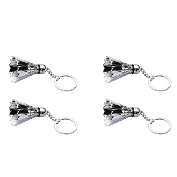 4X Badminton Key Chain Three-Dimensional Badminton Tournament Key Chain Pendant Sports Cute Pendant