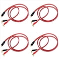 thumbnail image 1 of 4X Banana Plug to Speaker Cable,Speaker Wire Male Plugs(2Banana) 4N OFC HiFi 2M, 1 of 6