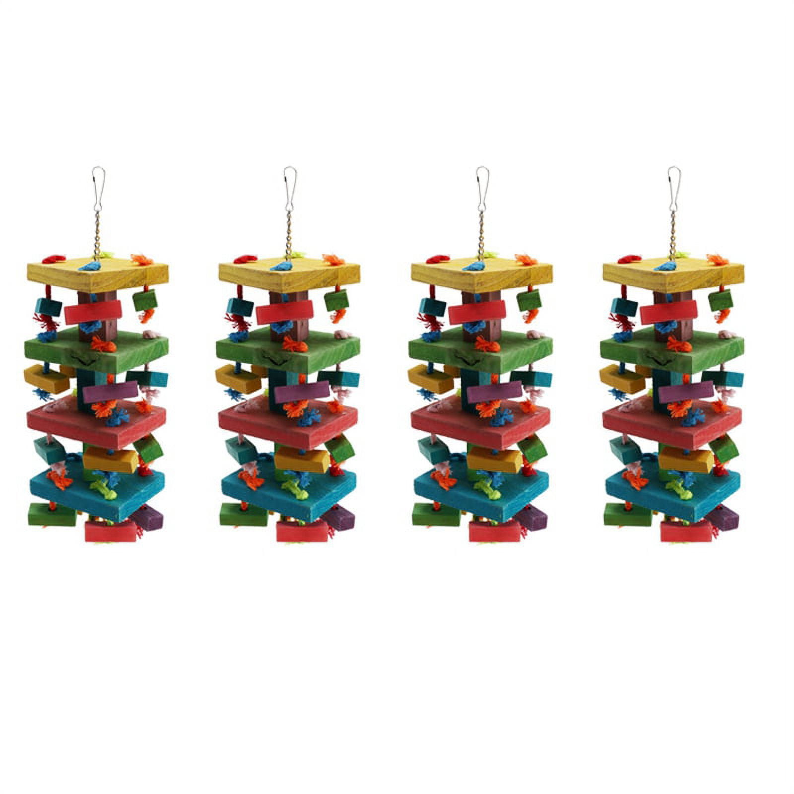 Picture of 4X Bird Chewing Toy Large Medium Parrot Cage Bite Toys African Grey ...