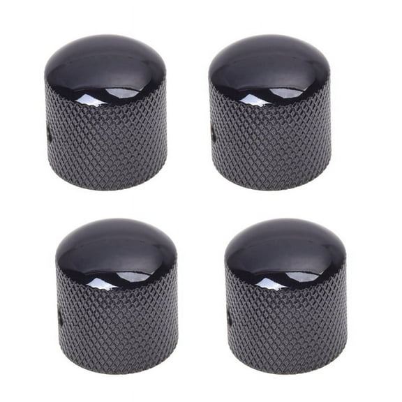 4X Black Electric Guitar Volume Tone Control Knob