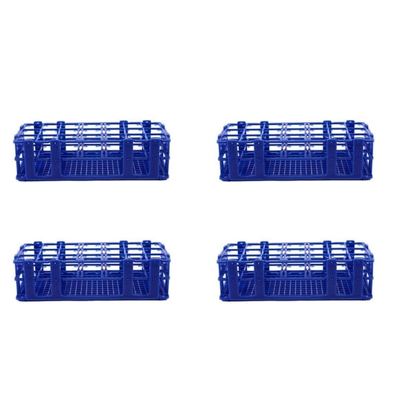 4X Blue Plastic 21 Holes Box Rack Holder for 50ML Centrifuge Tubes