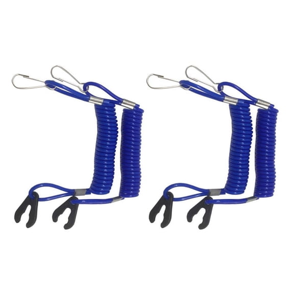 4X Boat Outboard Engine Motor Kill Stop Switch Safety Lanyard for,4 x safety rope,blue