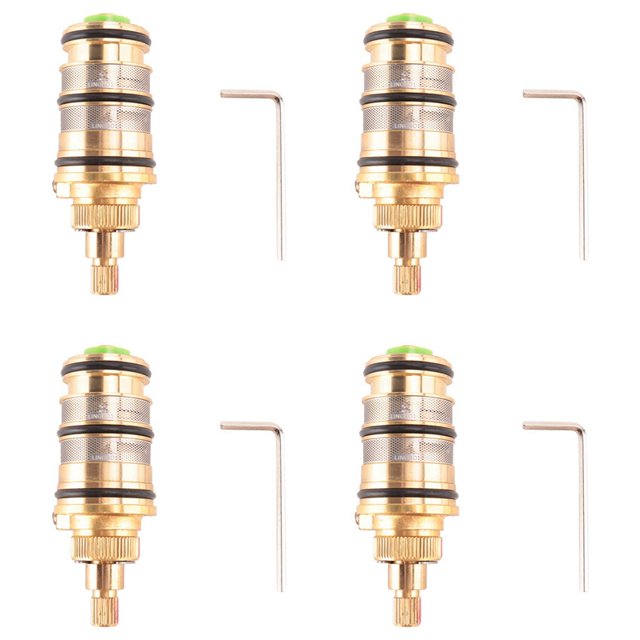 4X Brass Bath Shower Thermostatic & Handle for Mixing Valve Mixer