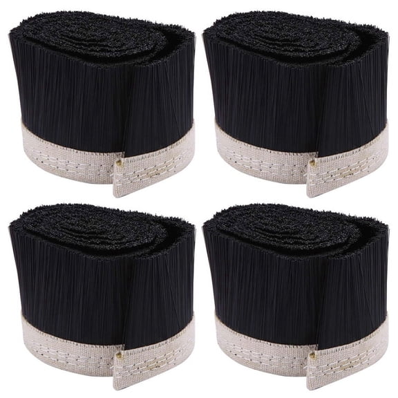 4X Brush Vacuum Cleaner Dust Collector Engraving Machine Dust Cover for CNC Router Spindle Motor (70 mm),4 x Brush,Black