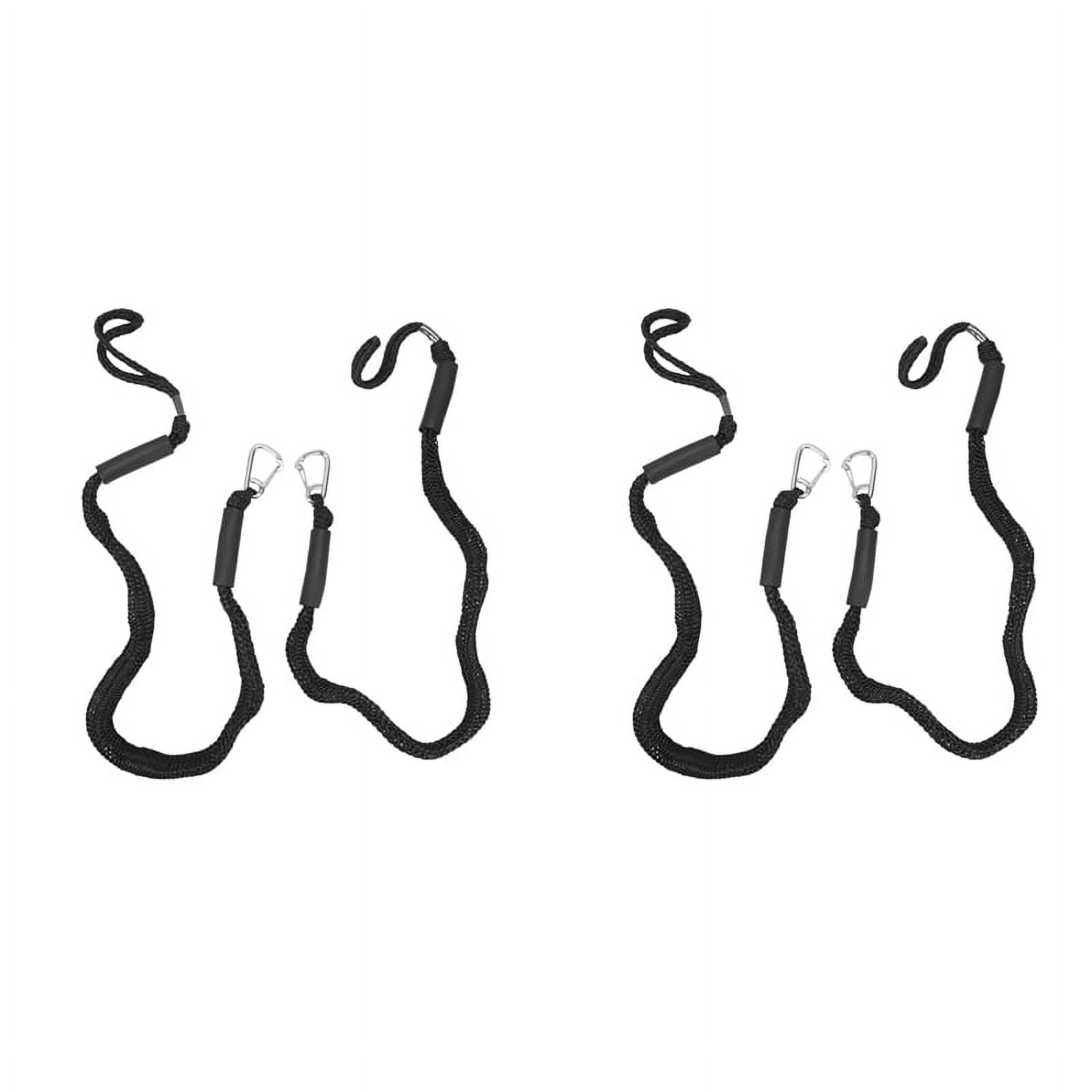 4X Bungee Boat Dock Lines with Hook 4 Feet Dockline Mooring Rope Boat