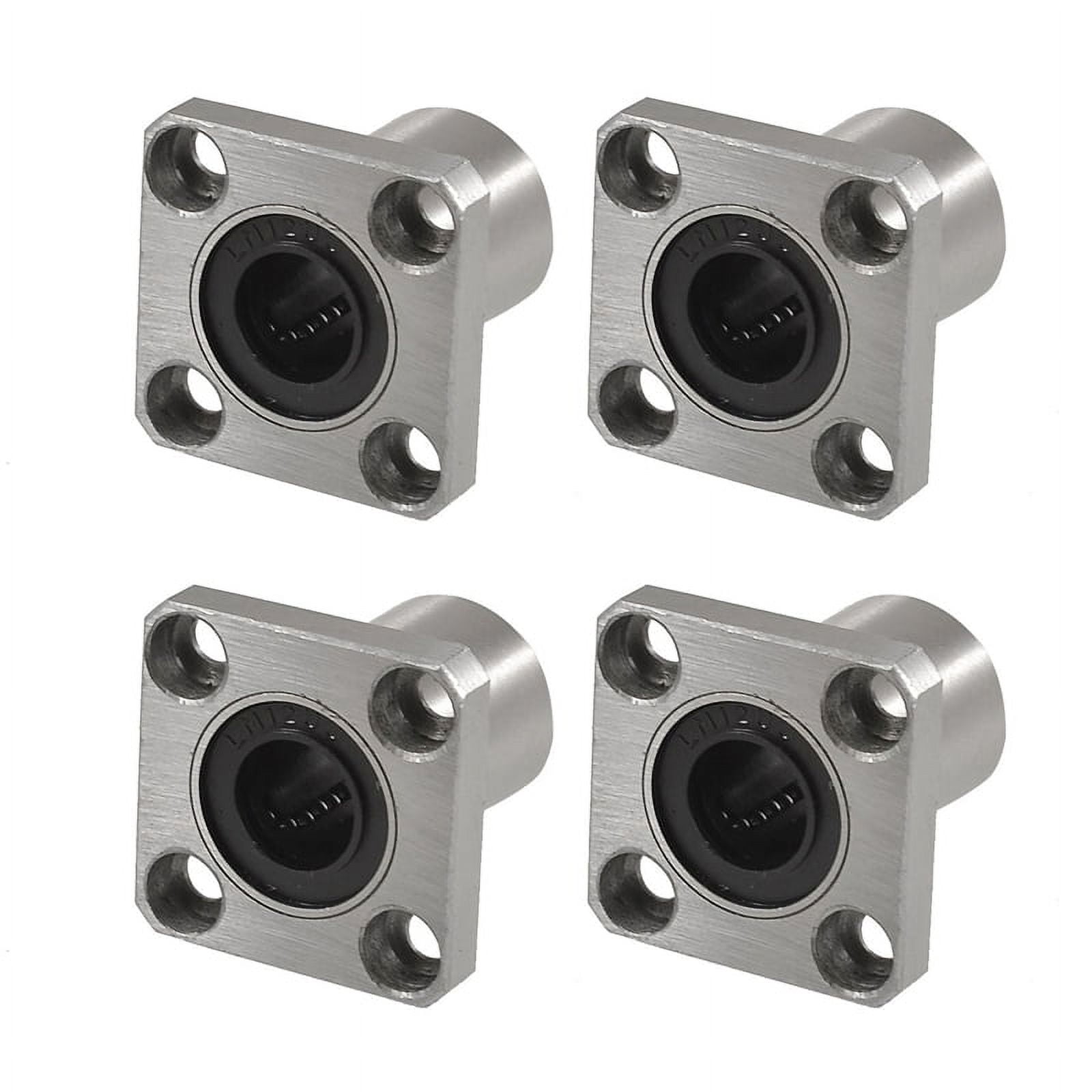 4X Bushings Square Flanged Long Linear Bearing 12mm x 21mm x 30mm,4 x ...