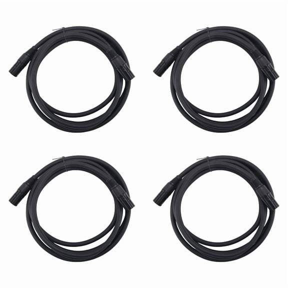 4X CAT6 Ethercon Cable EtherCON-Compatible RJ45 Connector for Studio Setups, Touring, Stage Production, Concerts 3 Meter,4 x Cat6 Ethernet Extension Cable,Black