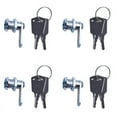 4X Cam Lock Desk Drawer Lock 16MM + 8 Keys for Arcade Cupboard Mailbox