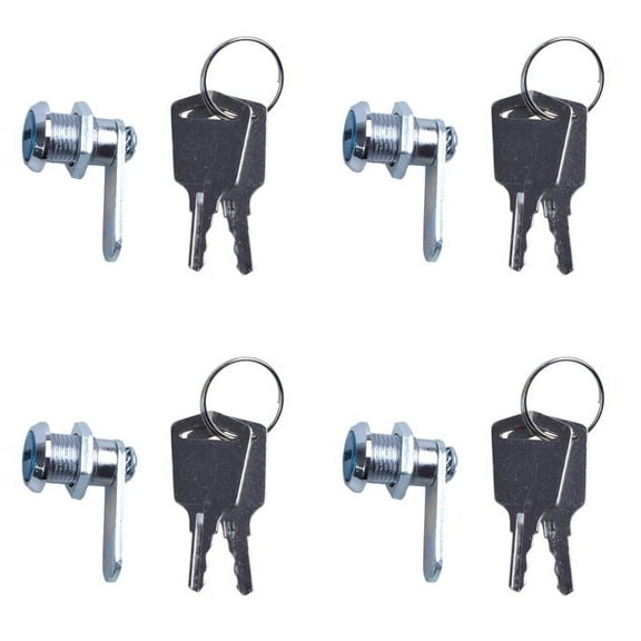 4X Cam Lock Desk Drawer Lock 16MM + 8 Keys for Arcade Cupboard Mailbox File Cabinet