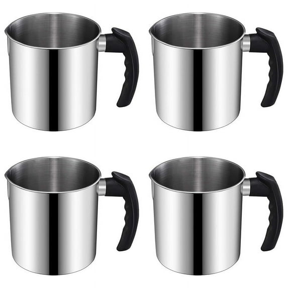 4X Candle Making Pouring Pot, 44 Oz Double Boiler Wax Melting Pot, Candle Making Pitcher, Heat-Resistant Handle
