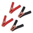 thumbnail image 1 of 4X Car Alligator Clips Battery Clamps Clip 100A Red+Black, 1 of 4