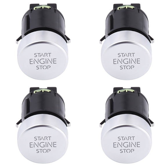 4X Car Engine Start Stop Button Switch for 2008-2016 2011-2016 7N 5N0959839 5N0 959 839,4 PCS Start Stop Button Switch,black & silver