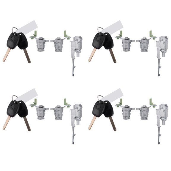 4X Car Ignition Switch Lock Ignition Switch Set Lock with Key for 2002-2006 72185-S9A-013