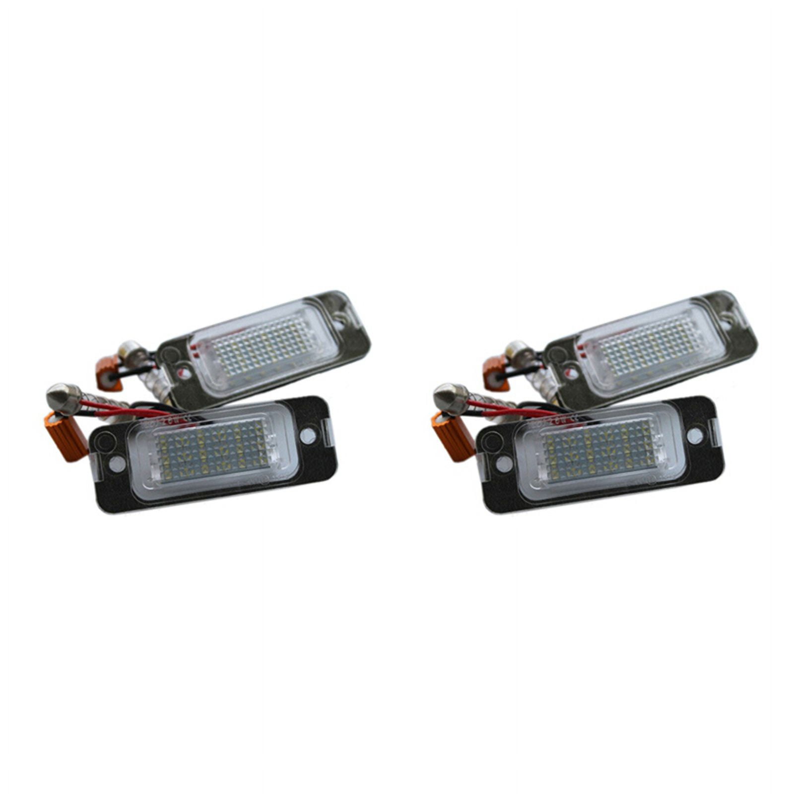4X Car LED License Plate Light License Plate Light for W163 W164 X164 ML,4 x License plate light,Black & white