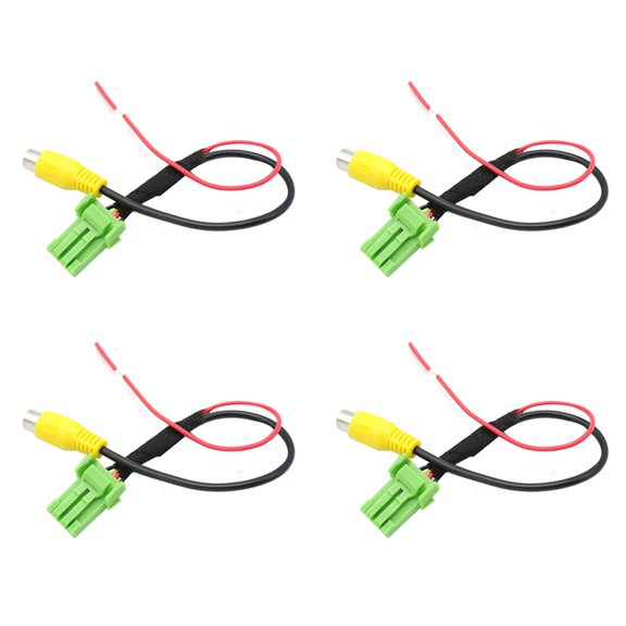 4X Car Rear View Camera Video Reverse Camera Convert Cable Adapter for Vitara Swift Sx4,4 x Camera Convert Cable,Photo Color