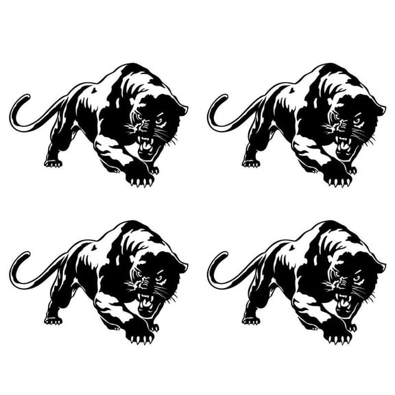 4X Car Sticker Cool Decals Vinyl Waterproof Auto Tuning Styling Black
