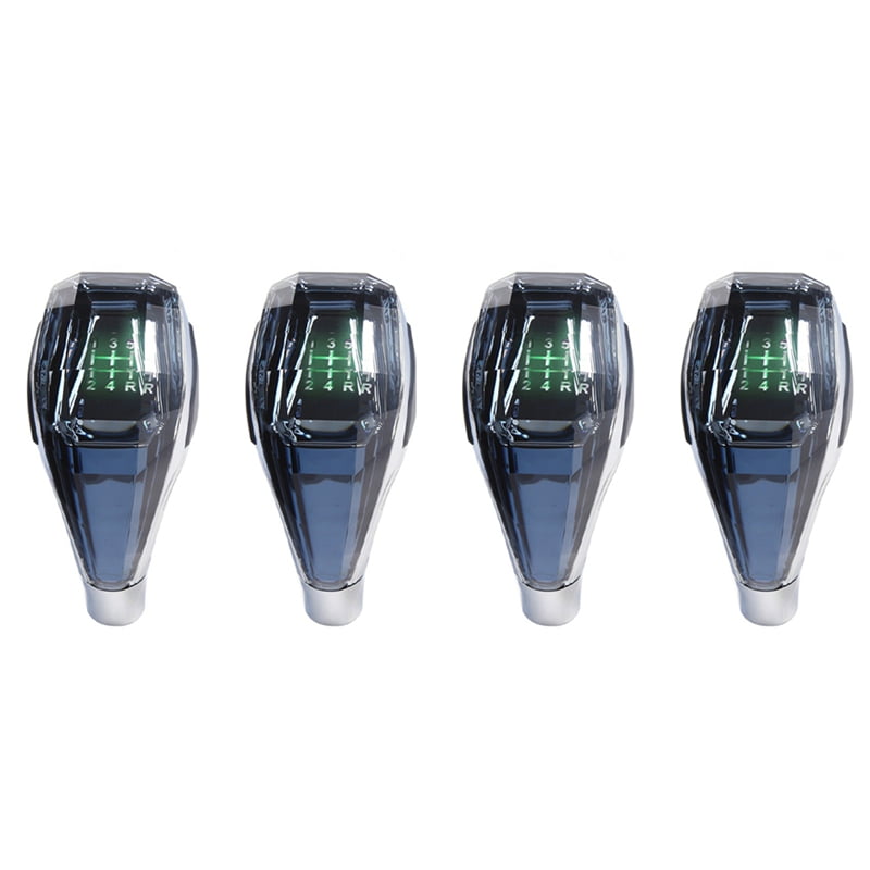 4X Car Universal LED Crystal Handles Manual Transmission Gear Shift ...