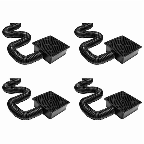 4X Catch Basin Downspout Flexible Extension Storm Drain Catch Basin Drainage System Drain Adapter