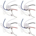 thumbnail image 1 of 4X Ceiling Fan Switch Kit 3 Speed 4 Wire, Zipper Speed Control Switch, ZE-208S Pull Wire Switch with Rope Silver, 1 of 7