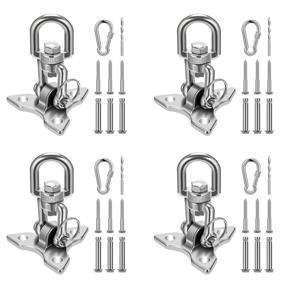 4X Ceiling Hook Hanging Chair,Heavy Duty Ceiling Bracket Swing Hook Swing Up to 450 KG Ceiling Hook Hanging Chair