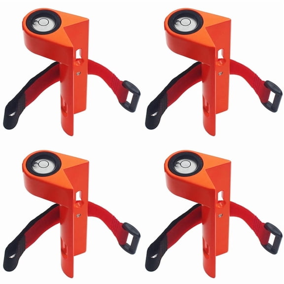 4X Centering Pole Carbon Fiber Pole Leveler Bubble Assembly Right-Angle Level Strap Portable Vertical Level Orange,4 x Centering Pole,Orange