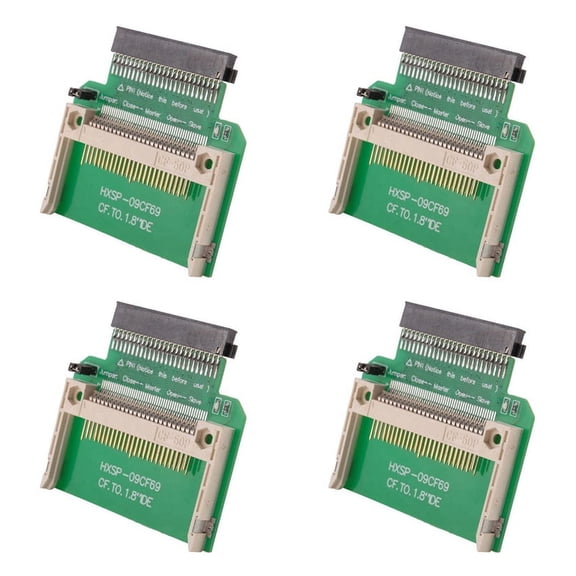 4X Merory Card Compact Flash to 50Pin 1.8 inch Ide Hard Drive Ssd Adapter