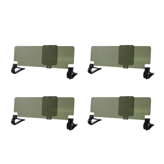 4X Clip on Car HD Vision Anti Dazzle Glare Blocker Shade Sun Visor Extension