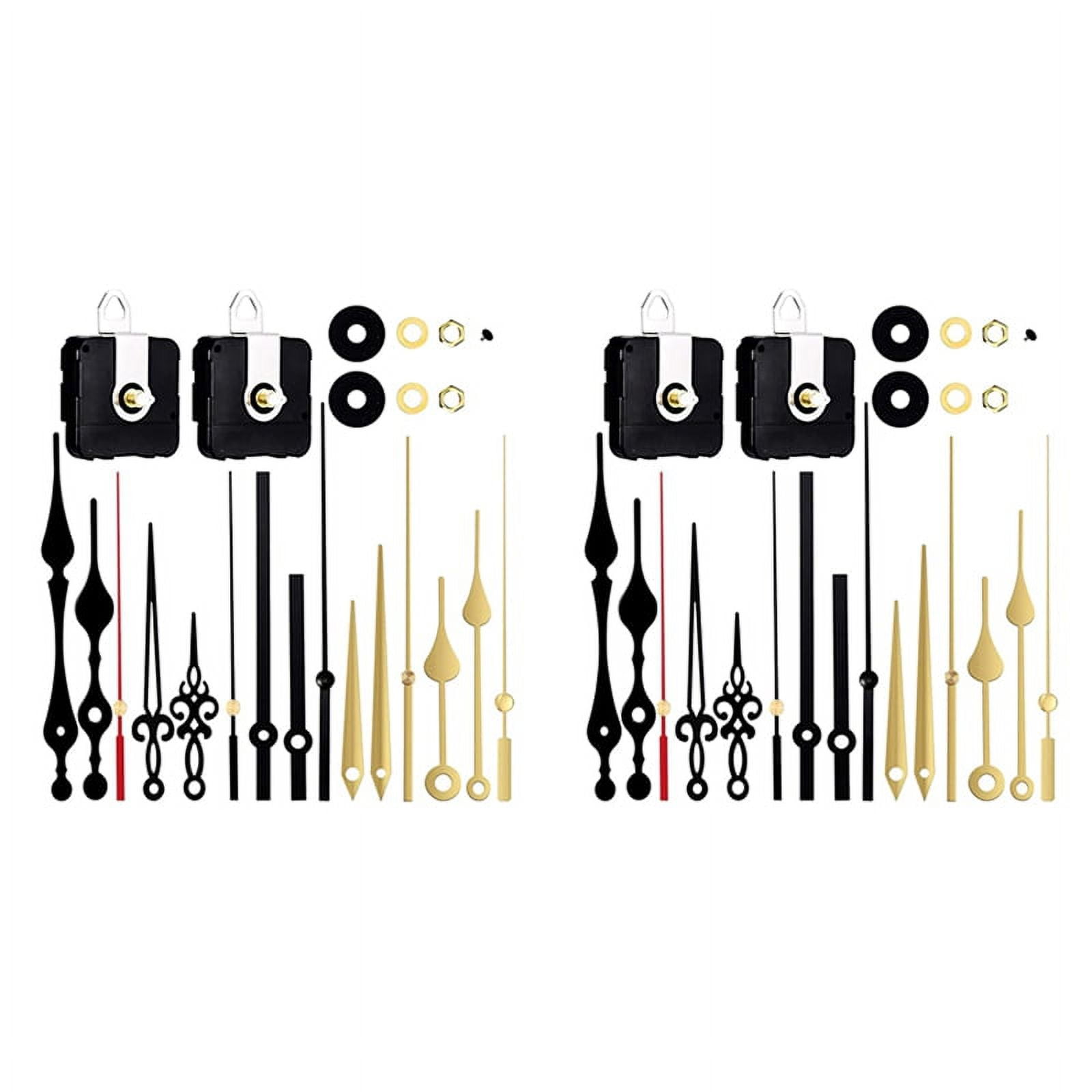 4X Clock Mechanism Kit Battery Powered,Quartz Clock Movement