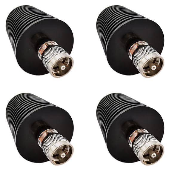 4X  Coaxial Dummy Load 50W U Style UHF PL259 M Male Plug Connector 50 Ohm DC-500MHz Dummy Load