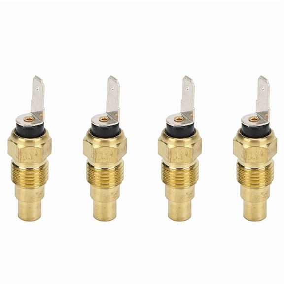 4X Coolant Temperature Sensor Cooling Temp Sender for 25080-89907,4 x Water temperature sensor,gold