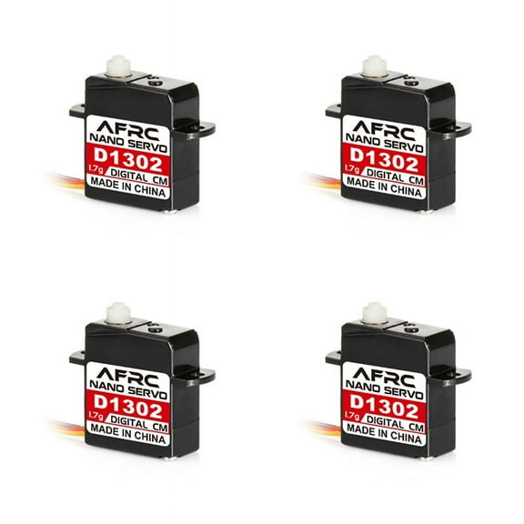 4X D1302 Mini 1.7G Large Torque Mini Digital Servo JST1.0 Connector for RC Model Drone Airplane Helicopter