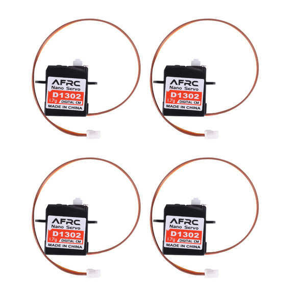 4X D1302 Mini 1.7G Torque Mini Digital Servo JST Connector for RC Model Drone Airplane Helicopter