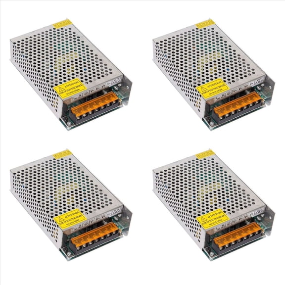 4X DC 12V 10A 120W Switching Power Supply Regulated Transformer/Safety Designed Aluminum Power Transformer with Overload,4 x Switching power supply