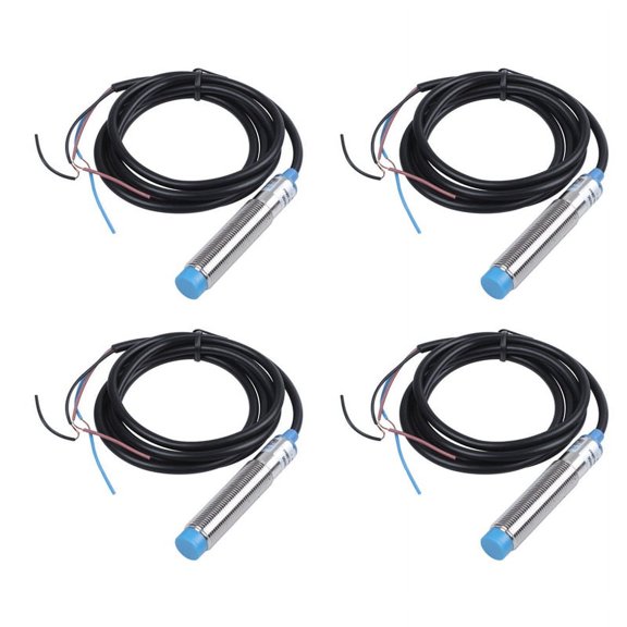 4X DC 6-36V PNP NO 3-Wire 4mm Cylindrical Inductive Proximity Sensor Approach Switch LJ12A3-4-Z/BY
