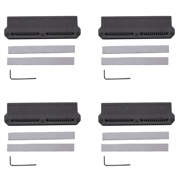 4X DDR4 DDR5 RAM Memory Heatsink Cooler Memory Cooling Vest Aluminum Radiator with 9W Silicone Grease Heat Conductor,4 x memory vest 8 x thermal grease 4 x hex wrench,Black