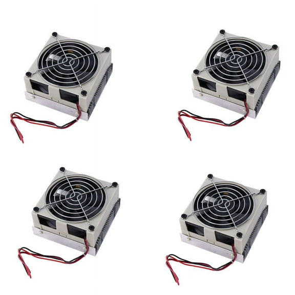 4X DIY Thermoelectric Cooler Cooling System Semiconductor Refrigeration System Kit Heatsink Peltier Cooler for 10L Water