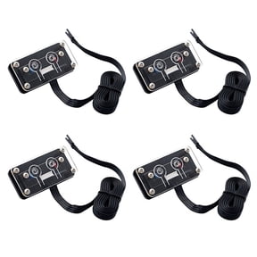 4X Desktop Computer Switch External Power Switch Power Button+Restart Button PC Case Power Supply Button