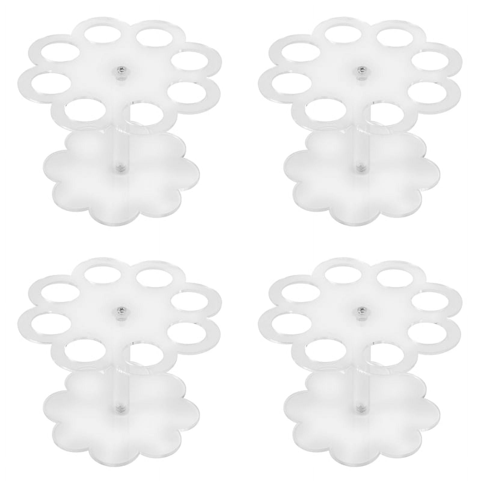 4X Detachable 8 Holes Acrylic Ice Cream Cone Holder Stand - Walmart.com