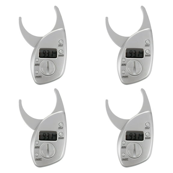 4X Digital LCD Body Fat Caliper Skin Fold Thickness Health Fitness Weight Gender